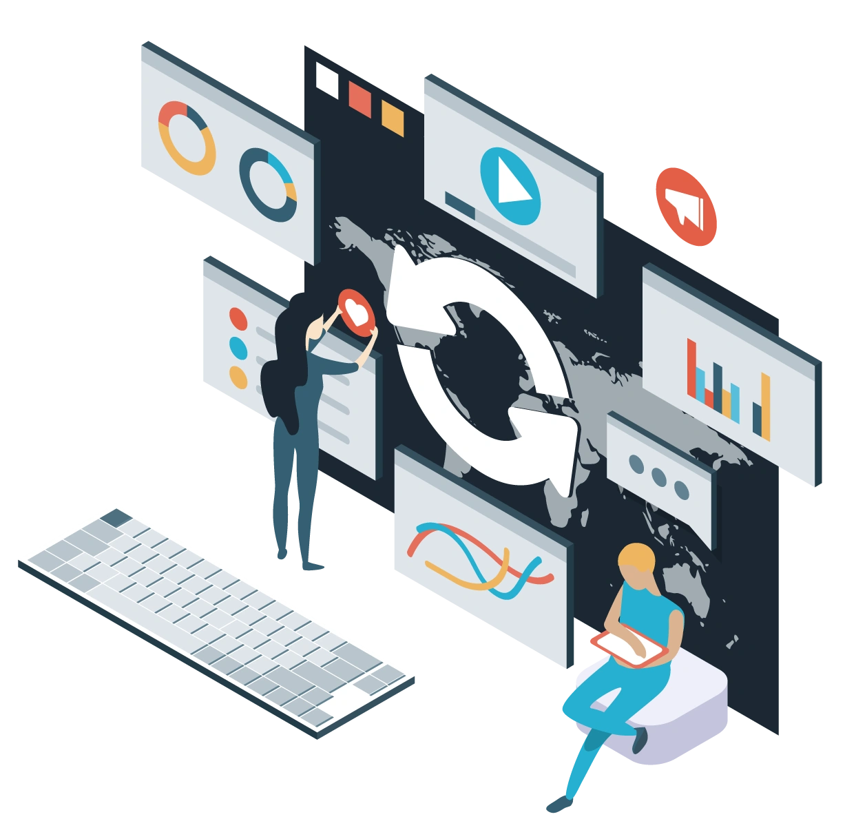 Telecom, Utilities & Energy — industry-specific overview visual