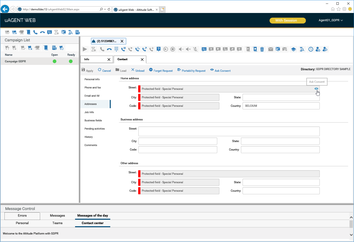 Altitude Agent Desktop — uAgent Web unified interface